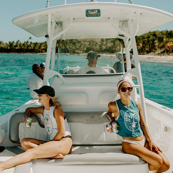 people riding charter boat in st thomas uvi